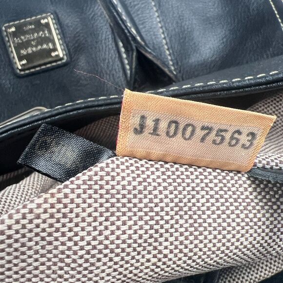 Dooney & Bourke Priscilla Black Leather Satchel Purse Bag Handbag - Picture 14 of 16